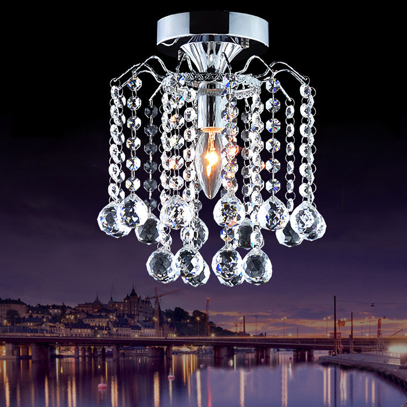 Crystal Led E14 Ceiling Lamp Chandelier Hallway Pendant Light Picture 1 Of 6