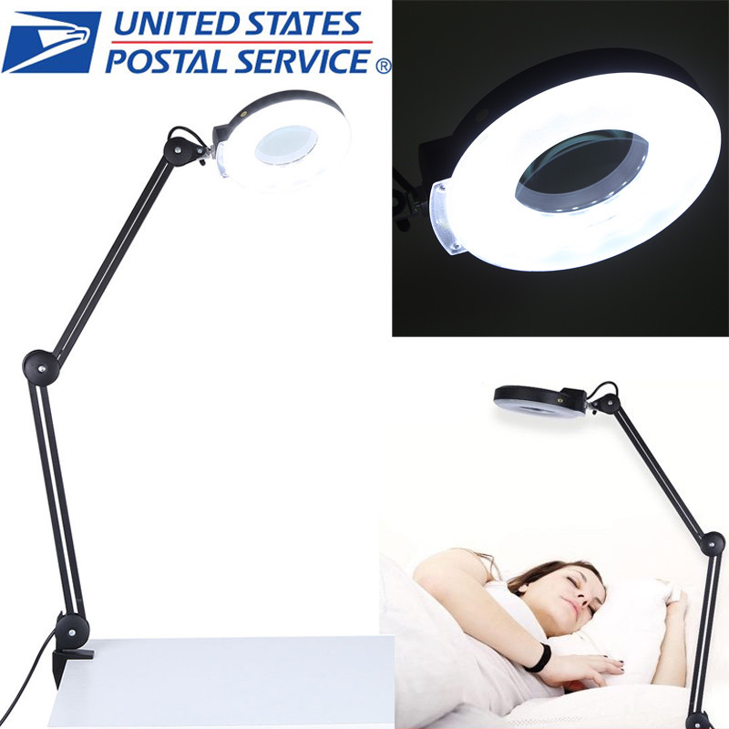 5x Desk Table Clamp Mount Top Magnifier Lamp Light Magnifying Glass Res Content Global Inflow Inflowcomponent Technicalissues