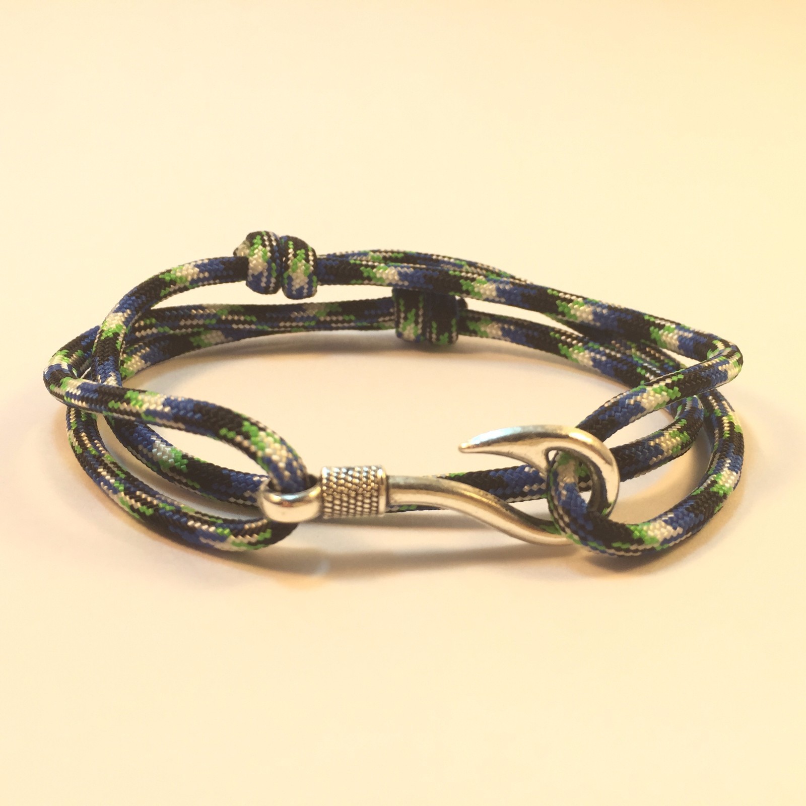 Snake Themed Adjule Handmade Paracord Fish Hook Bracelets Made Picture 2 Of 3