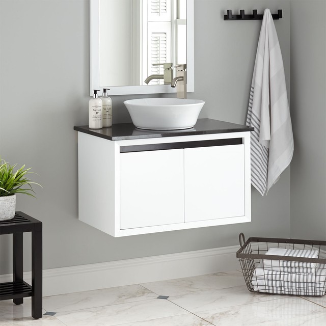 Signature Hardware 30 Cottee Wall Mount Vessel Sink Vanity Signature Hardware 30 Cottee Wall Mount Vessel Sink Vanity