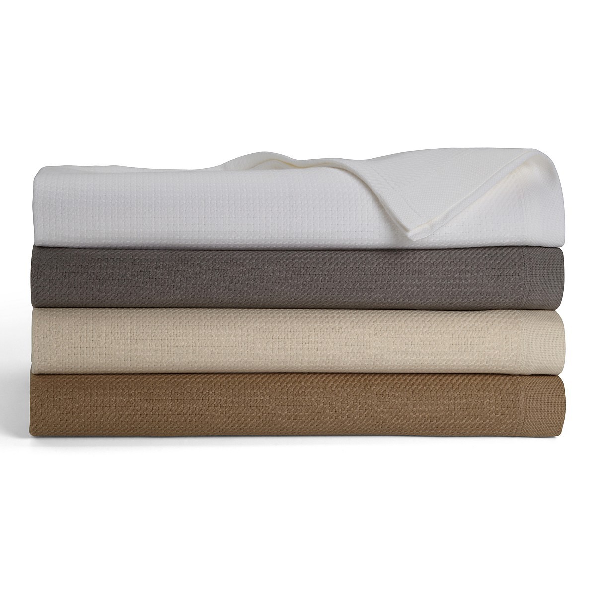 Hudson Park Bedding Twin Micro Cotton Blanket Natural Ivory Y1457 Picture 1 Of 5