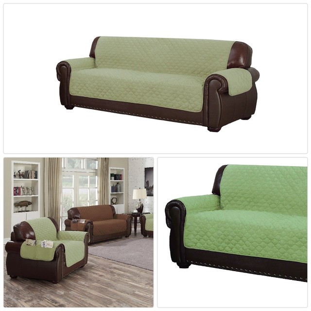 Duck River Textiles Reynold Reversible Water Resistant Sofa Cover In Duck River Textiles Reynold Reversible Water Resistant Sofa Cover In Sage New