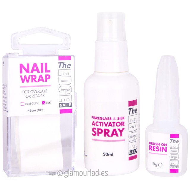 The Edge Nail Silk Fibergl Wrap Trial Kit Resin Overlays The Edge Nails Professional Silk Nail Wrap Trial Kit Student Or Training