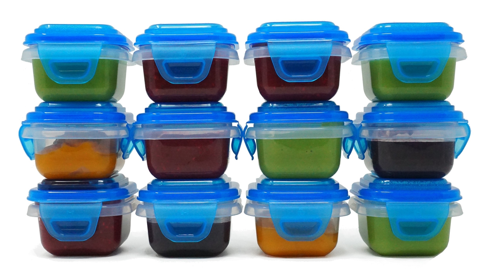 Snaplock Mini Baby Food Storage Containers Set Of 12 3 Ounces Each Picture 1 Of 6