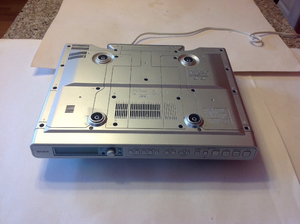 Sony Icf Cd553rm Under Cabinet Kitchen Cd Player Clock Radio Picture 1 Of 10