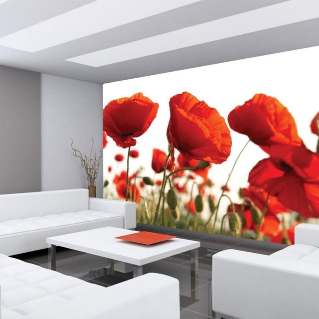 Fleece Photo Wallpaper No Plant Poppy Flower Blades F Fleece Photo Wallpaper No Plant Poppy Flower Blades F