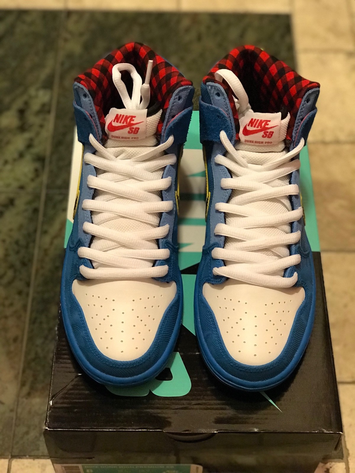 Nike Dunk High Premium SB Sz 8.5 Ox Familia Photo Blue Yellow White ... Brand new: lowest price