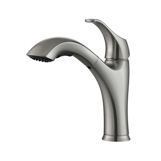 Kraus Kpf 2250 Single Lever Pull Out Kitchen Faucet Stainless Steel Kraus Kpf 2250 Single Lever Pull Out Kitchen Faucet Stainless Steel