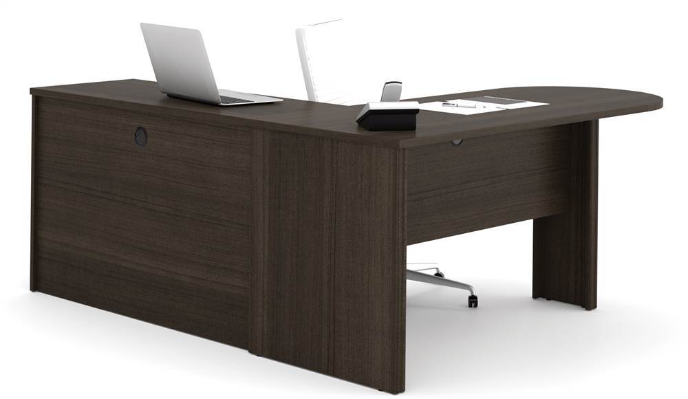 Bestar Embassy 66 L Shaped Desk In Dark Chocolate Brand New T