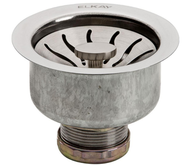 Sink Drain Opening Basket Strainer 3 1 2 Elkay Stainless Steel Elkay Stainless Steel Drain Fitting For 3 1 2 In Sink Opening
