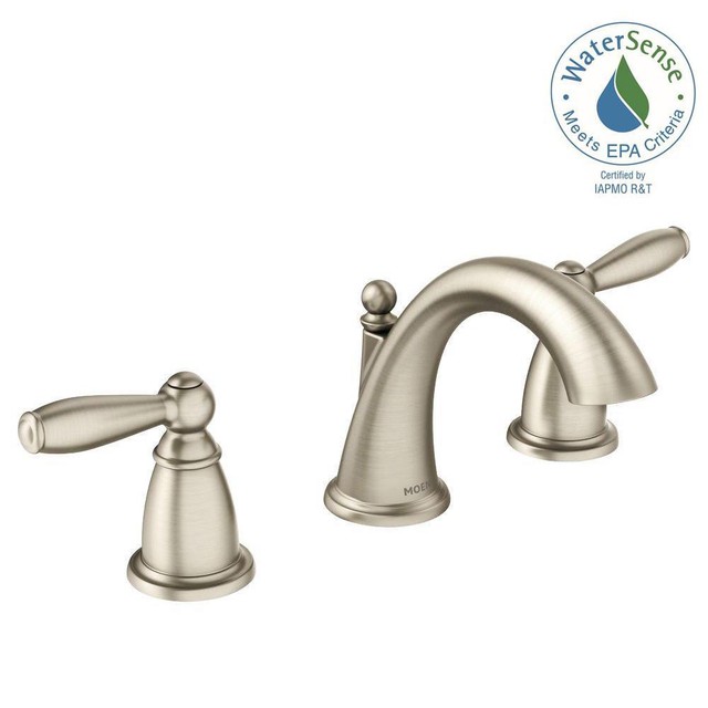 Moen Brantford 2hdle Widespread Bathroom Faucet Trim Kit Brushed Moen Brantford 8 High Arc Bathroom Trim Kit Brushed Nickel No Valve