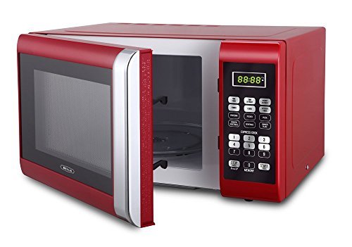 Bella 900 Watt Microwave Oven 0 9 Cubic Feet Red With Chrome Ebay Bella 900 Watt Microwave Oven 0 9 Cubic Feet Red With Chrome