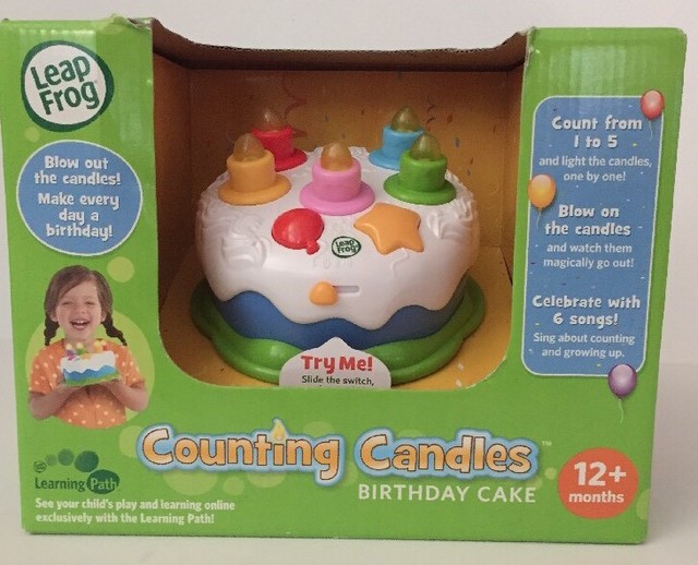 New Nib Leap Frog Counting Candles Birthday Cake Toy Months New Nib Leap Frog Counting Candles Birthday Cake Toy Months