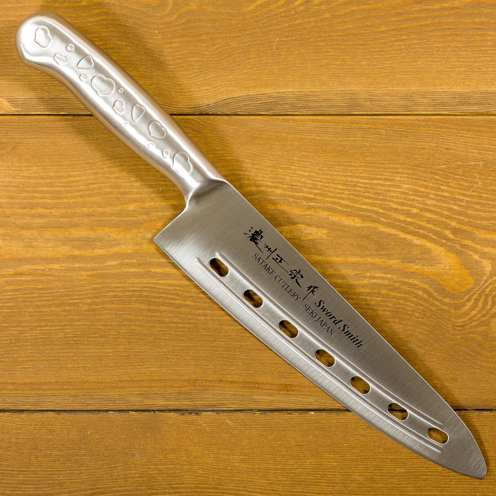 Japanese Kitchen Knives Houcho Santoku Multi Purpose Ribbed Knife