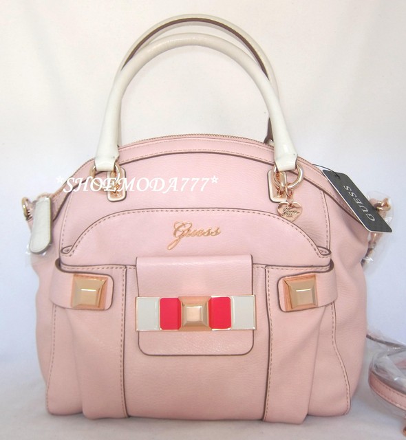 Guess Isia Dome Satchel Tote Handbag Purse Rose Multi With Tags Ebay 130 Guess By Marciano Isia Satchel Shoulder Bag Purse Rose Multi Pink New