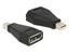 delock adapter mini displayport 1.2 stecker an displayport buchse schwarz