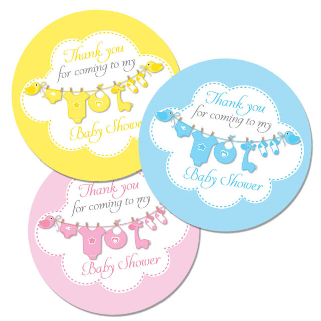 'thank You for Coming to My Baby Shower' Stickers - 60mm ...