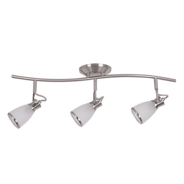 Catalina Wakefield 3 Light Nickel Standard Fixed Track Kit Ebay Picture 1 Of