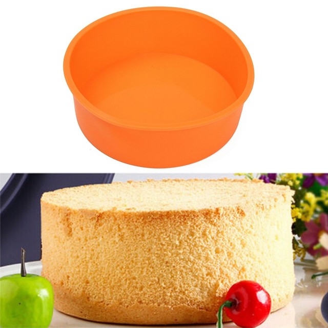 Round Silicone Cake Mold Pan In Chocolate Pizza Pastry Baking Round 6 Silicone Cake Mold Pan In Chocolate Pizza Pastry Baking Tray Mould