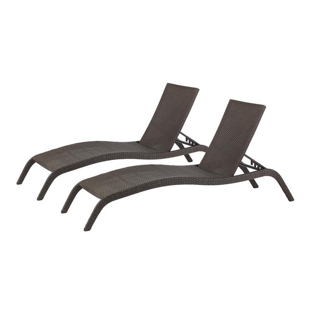 2 Pack Hampton Bay Tacana Collection Hand Woven Wicker Outdoor 2 Pack Hampton Bay Tacana Collection Hand Woven Wicker Outdoor Chaise Lounge