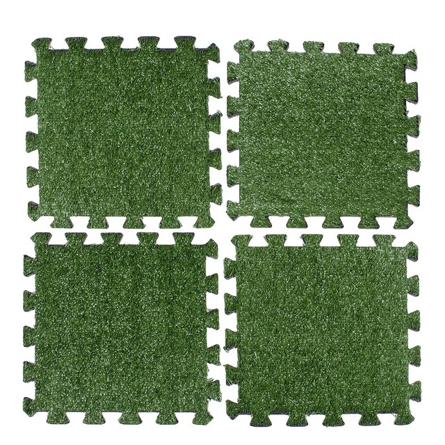 9pcs Synthetic Grass Tiles Turf Flooring Mats Artificial Carpet 9pcs Synthetic Grass Tiles Turf Flooring Mats Artificial Carpet Puzzle Deck Tile