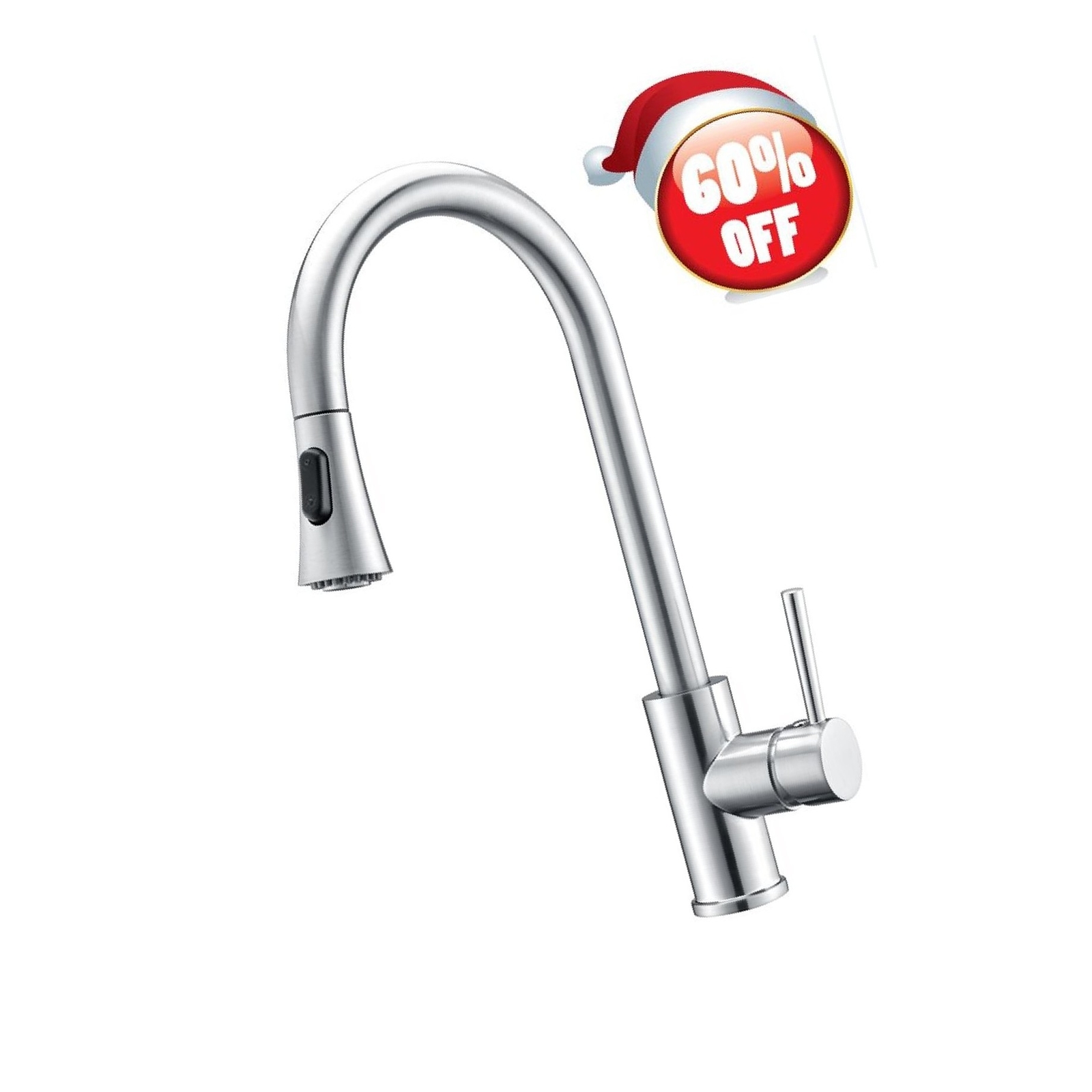 Avola Solid Brass Kitchen Sink Faucet With Pull Out Sprayer Brushed Picture 1 Of 7