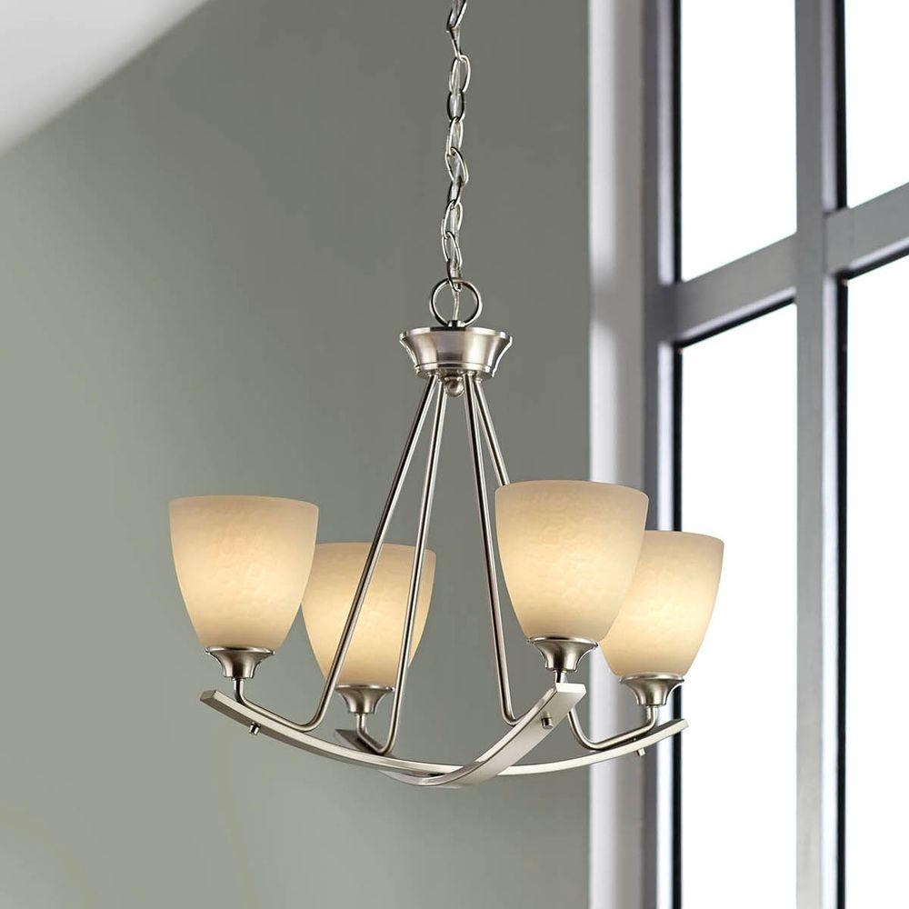 Home Decorators Collection 4 Light Brushed Nickel Chandelier Picture 1 Of 2