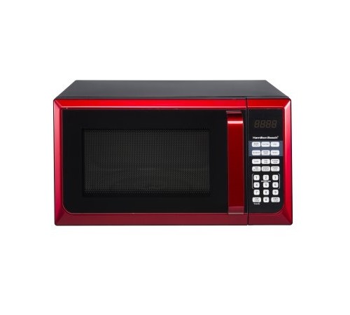 Hamilton Beach 0 9 Cu Ft Microwave Oven 900w Stainless Steel Red Ebay Hamilton Beach 0 9 Cu Ft Microwave Oven Red Stainless Steel
