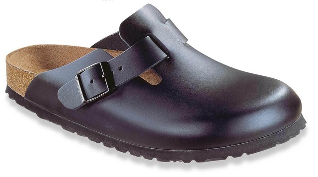 Birkenstock BOSTON PELLE NERA 060193 tg 42 Glogs Sandali Pantofole Birkenstock BOSTON PELLE NERA 060193 tg 42 Glogs Sandali Pantofole
