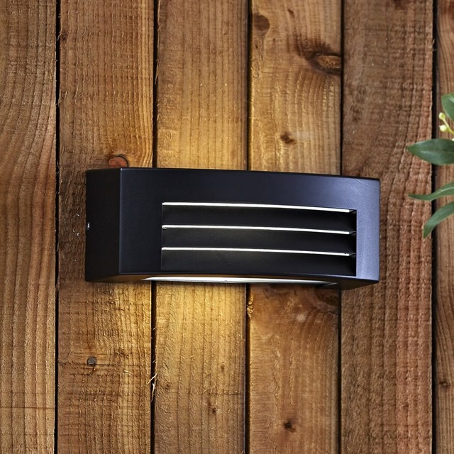 Biard Architect Griglia Rectangular Up Down Outdoor Wall Light Black Biard Architect Griglia Rectangular Up Down Outdoor Wall Light Black With Free