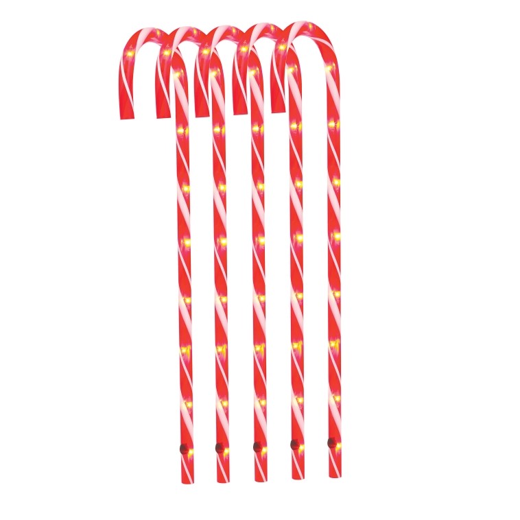 Sienna E64h411r Lighted Candy Cane Pathway Markers 26 Tall Picture 1 Of 3