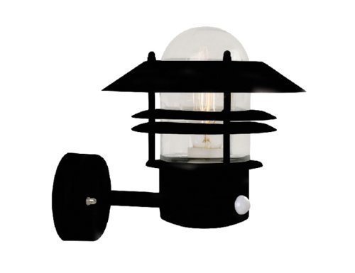 Nordlux Blokhus Galvanized Steel Outdoor Wall Light With Sensor Nordlux Blokhus Galvanized Steel Outdoor Wall Light With Sensor Black