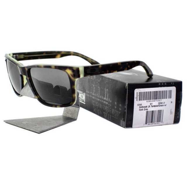 Oakley Holbrook LX OO2048-01 Men's Sunglasses - Tortoise Green | eBay Oakley OO 2048-01 HOLBROOK LX Tortoise Green Dark Grey Mens Sports Sunglasses .