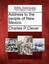 Address to the People of New Mexico. by Charles P. Clever (English) Paperback Bo
