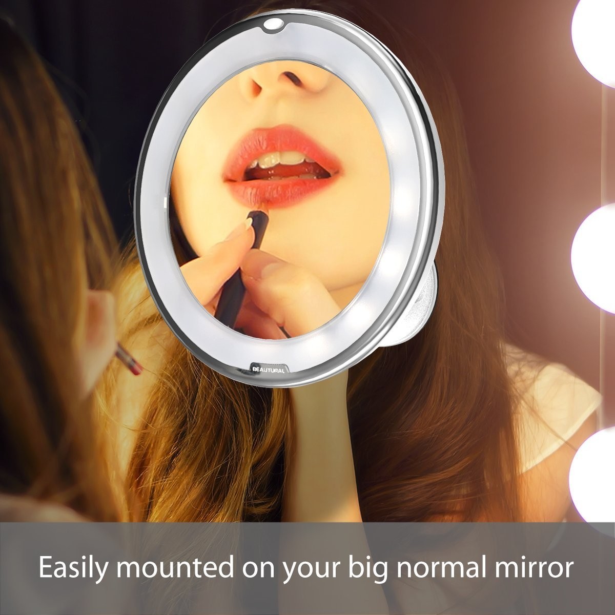 Beautural 10x Magnifying Lighted Vanity Makeup Mirror With Natural Beautural 10x Magnifying Lighted Vanity Makeup Mirror With Natural White Led