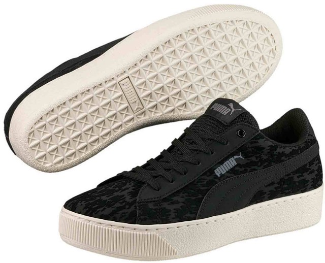 Puma Vikky Donna Sneakers Scarpe da ginnastica casual 363730 002 Nero NUOVO Puma Vikky Donna Sneakers Scarpe da ginnastica casual 363730 002 Nero NUOVO