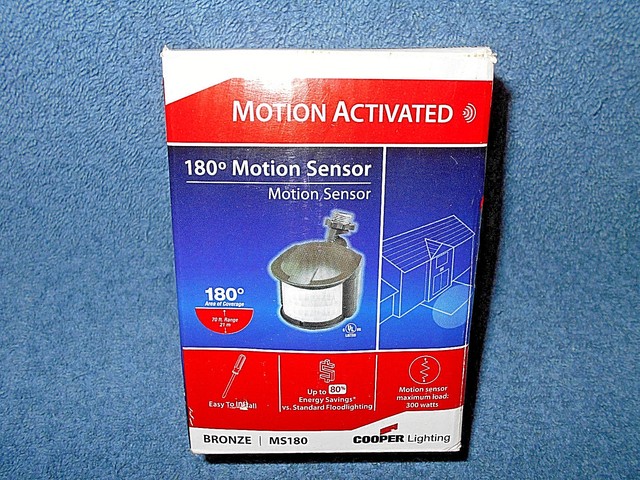 Cooper Lighting 300w Bronze Motion Sensor Ms180 Ebay Cooper Lighting Ms180 Motion Activated 180 Degree Sensor Bronze New