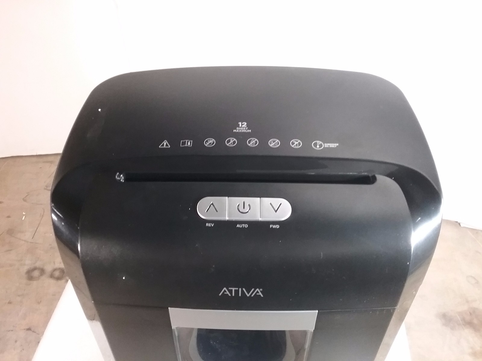 ativa high security micro cut shredder 12 sheet 4 2 gallon ebay ativa 12 sheet shredder