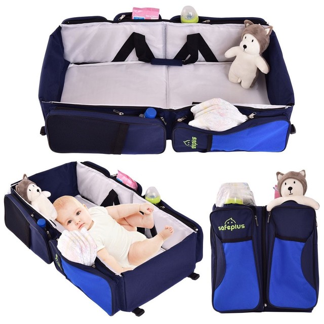 3x1 Portable Infant Baby Bassinet Diaper Bag Changing Station Ny Travel Portable Bassinet 3 In 1 Diaper Bag Baby Bed And Changing