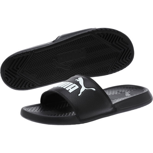 Da Donna Puma Popcat diapositive Nero Sandali Bianchi Da Donna Puma Popcat diapositive Nero Sandali Bianchi