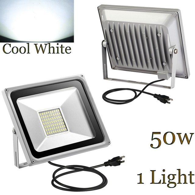 5x 50w 110v Led Flood Light Landscape Outdoor Lighting Us Plug Cool 1 Pack 50w 110v Led Flood Light Landscape Outdoor Lighting Us Plug Cool