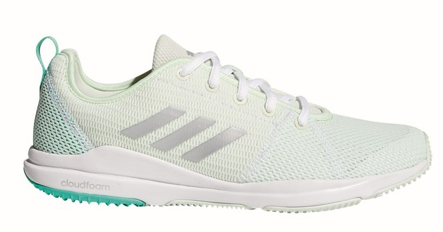 ADIDAS Da Donna Fitness Tempo Libero Scarpa Arianna cloudfoam W Bianco Verde ADIDAS Da Donna Fitness Tempo Libero Scarpa Arianna cloudfoam W Bianco Verde