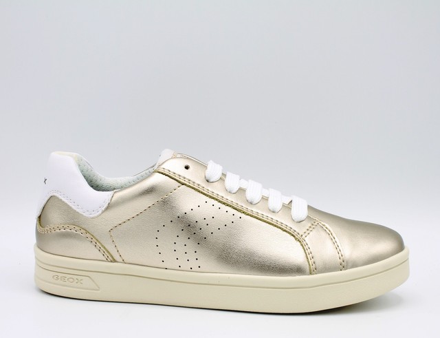 SCARPE DONNA GEOX MODELLO DJROCK IN PELLE LEATHER LAMINATA ORO GOLD TRENDY SCARPE DONNA GEOX MODELLO DJROCK IN PELLE LEATHER LAMINATA ORO GOLD TRENDY