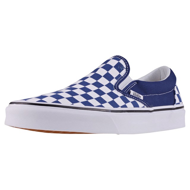Vans Classic Slipon Checkerboard Unisex Royal White Scarpe senza lacci 9 UK Vans Classic Slipon Checkerboard Unisex Royal White Scarpe senza lacci 9 UK