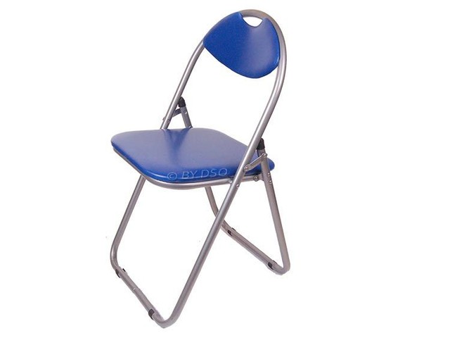 Divine Contemporary Paris Folding Chair Aluminum With Blue Finish Divine Contemporary Paris Folding Chair In Aluminum With Blue Finish Uk Stock