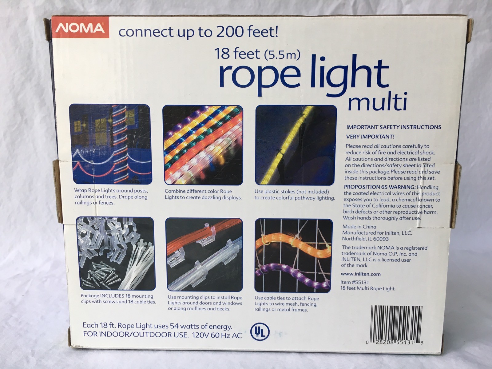 Noma 18 Rope Light Multi Color Indoor Outdoor 216 Bulbs