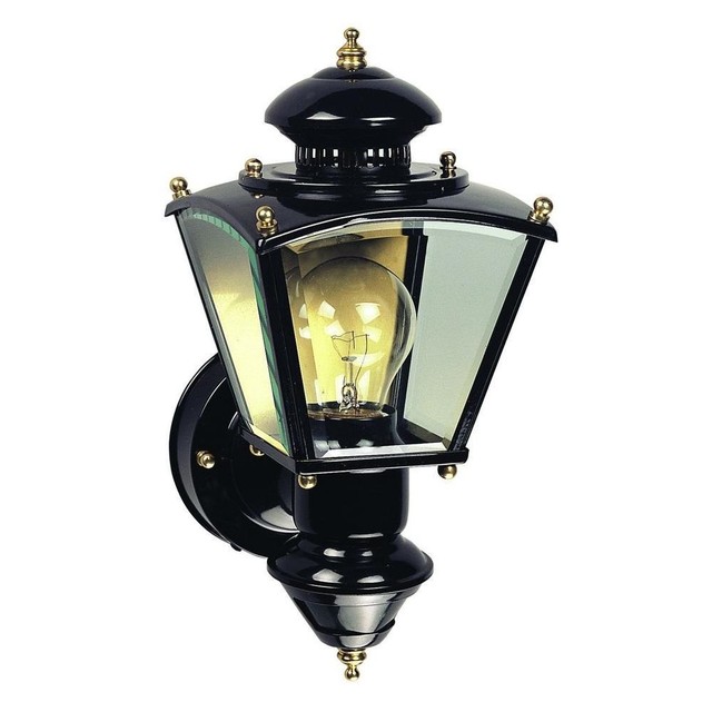Charleston Coach Light 4 Side Motion Activated Black Brass Zenith Charleston Coach Light 4 Side Motion Activated Black Brass Zenith Outdoor Sconce