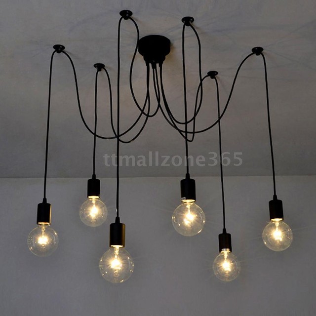 Lixada 6 Arms E27 Ceiling Spider Lamp Base Chandelier Pendant Light Lixada 6 Arms E27 Ceiling Spider Lamp Base Chandelier Pendant Light Useful L5z6