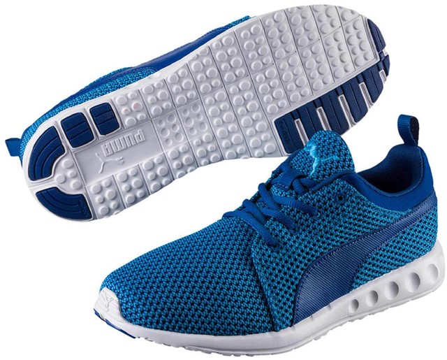 PUMA Carson Knitted Uomo Sneakers Scarpe da ginnastica Scarpe da corsa 189685 002 Blu Nuovo PUMA Carson Knitted Uomo Sneakers Scarpe da ginnastica Scarpe da corsa 189685 002 Blu Nuovo