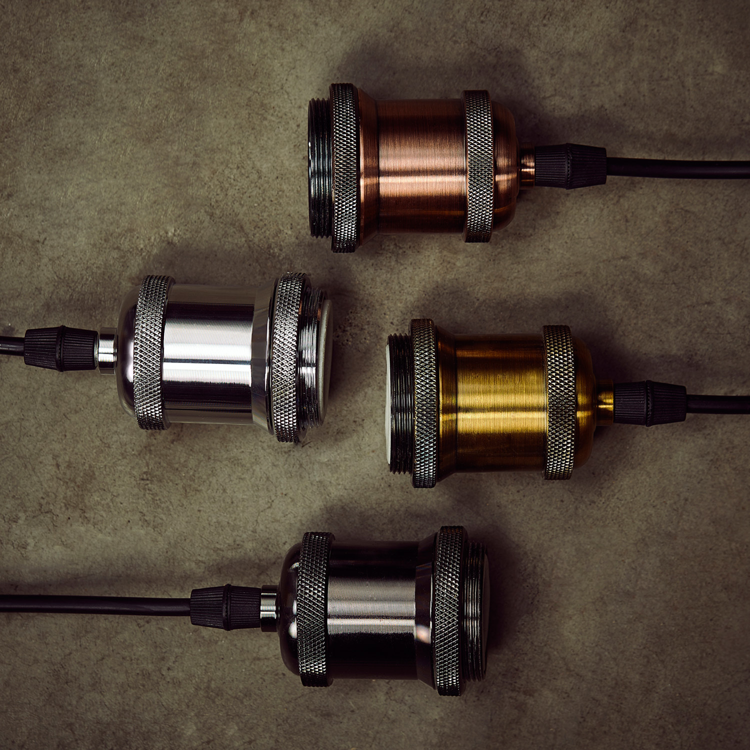 4 Colors E26 E27 Light Bulb Lamp Holder Pendant Edison Cap 4 Colors E26 E27 Light Bulb Lamp Holder Pendant Edison Cap Socket Vintage Silver Without On Off